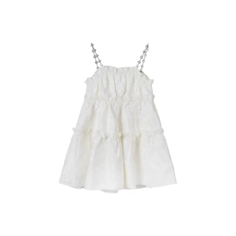 JOSR Slip Dresses Women's White-1