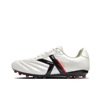 KELME MG Rubber Short Studs Slip Resistant Soccer Shoes Unisex White Black