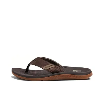 REEF Rubber Sole Abrasion-Resistant Slide Slippers Men's Black Brown