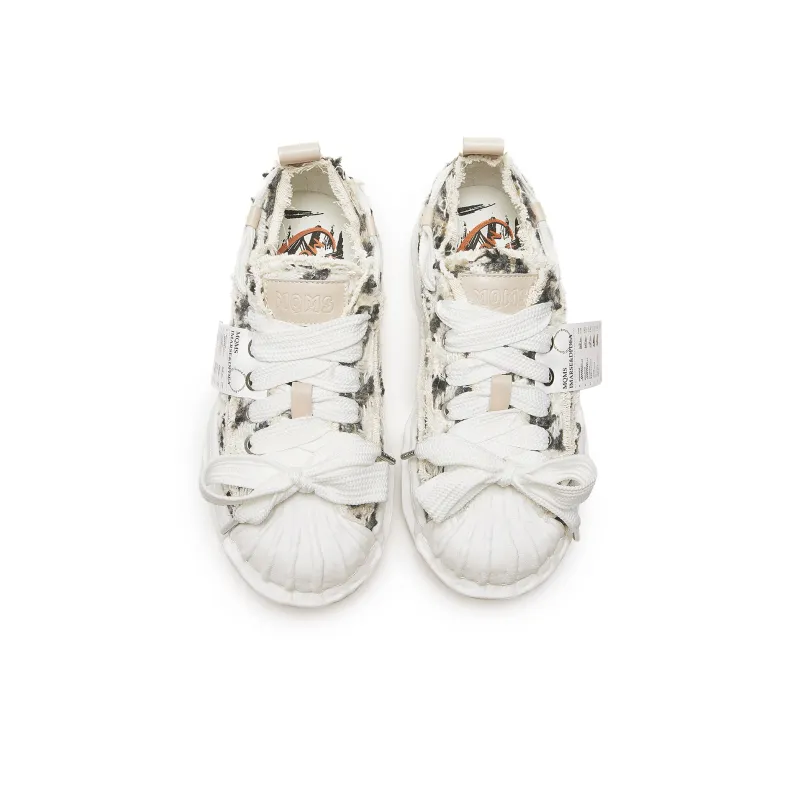 MQMS Skateboard Shoes Unisex Low Top White-3
