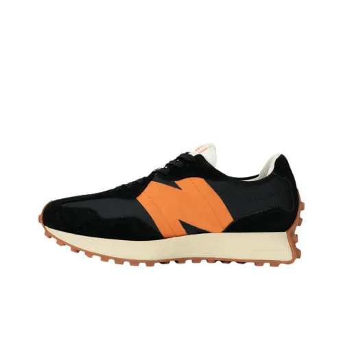 New Balance NB 327 Running Shoes Men Low-Top Black/Orange