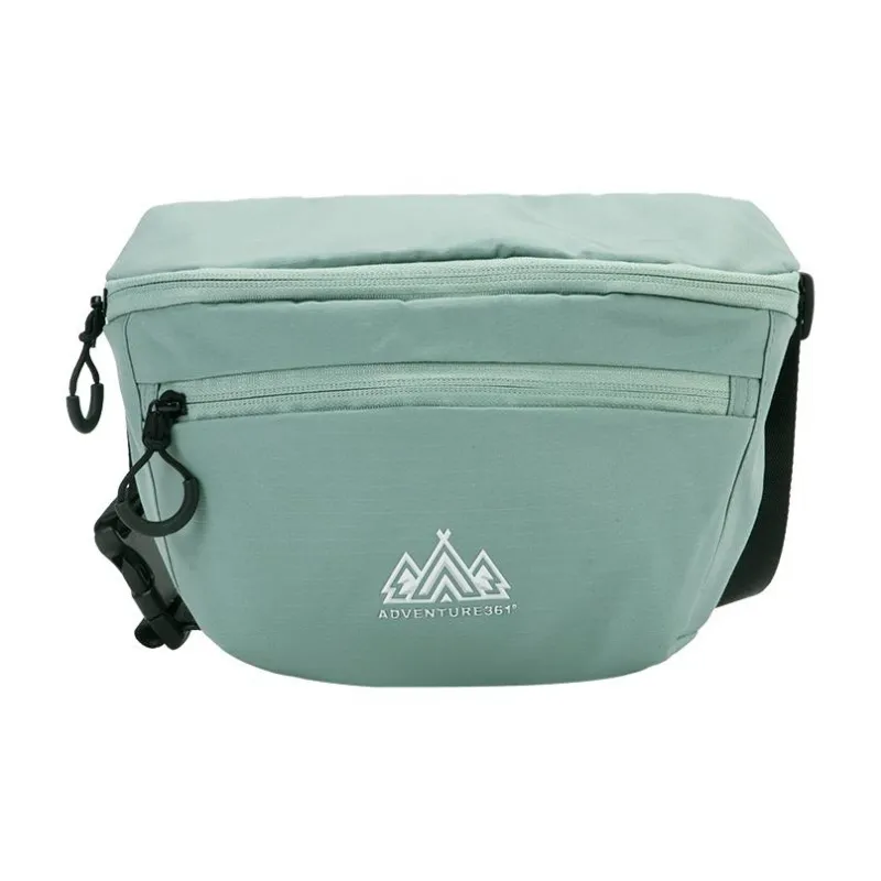 361° Fabric Shoulder Bag, Crossbody Bag, Fanny Pack Unisex Black/Green/Orange-0
