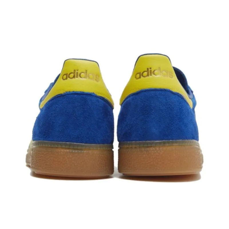 Adidas SPEZIAL Spezial Handball Collegiate Royal Yellow Low-Top Skateboard Shoes Unisex Blue Yellow-3