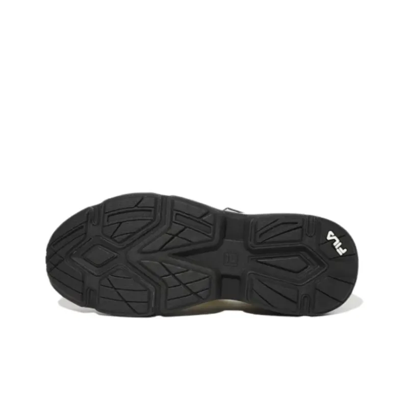 FILA Ray Anti Slip Wear Resistant Low Top Casual Shoes Unisex White Black-5