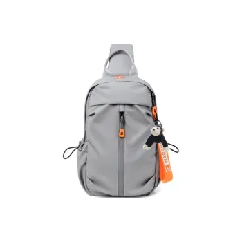 Warrior Nylon Sling Bag Regular Unisex Black/Gray