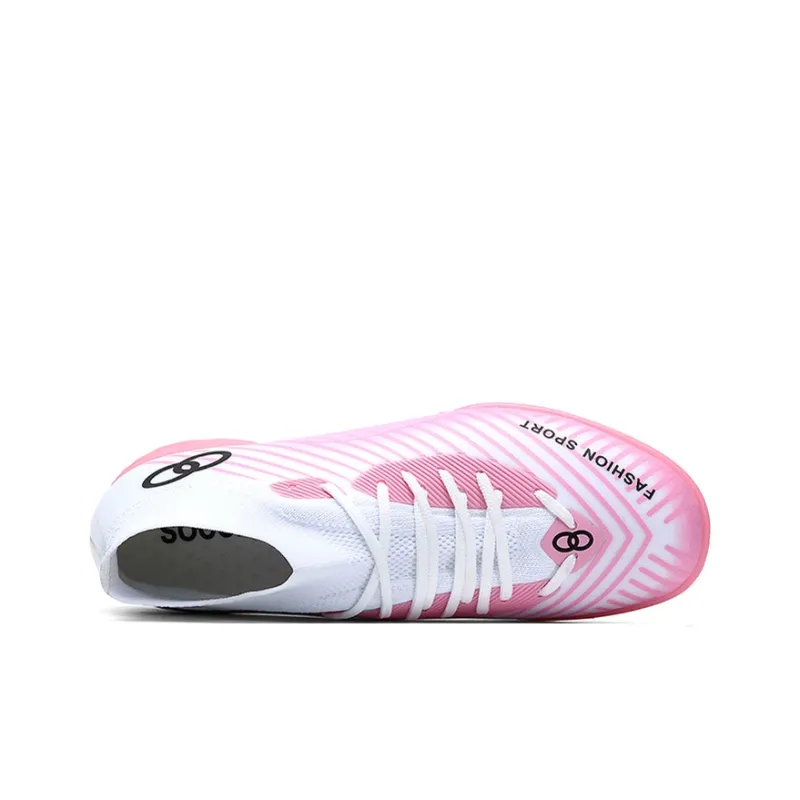 ATAY Anti-Slip Wear-Resistant Soccer Shoes Unisex Pink-2