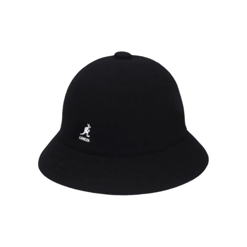 KANGOL Wool Acrylic Bucket Hats Unisex Black-0