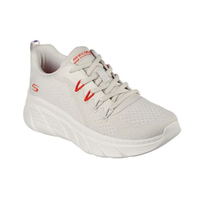 Skechers BOBS B FLEX HI Casual Shoes Women's Beige Red-2