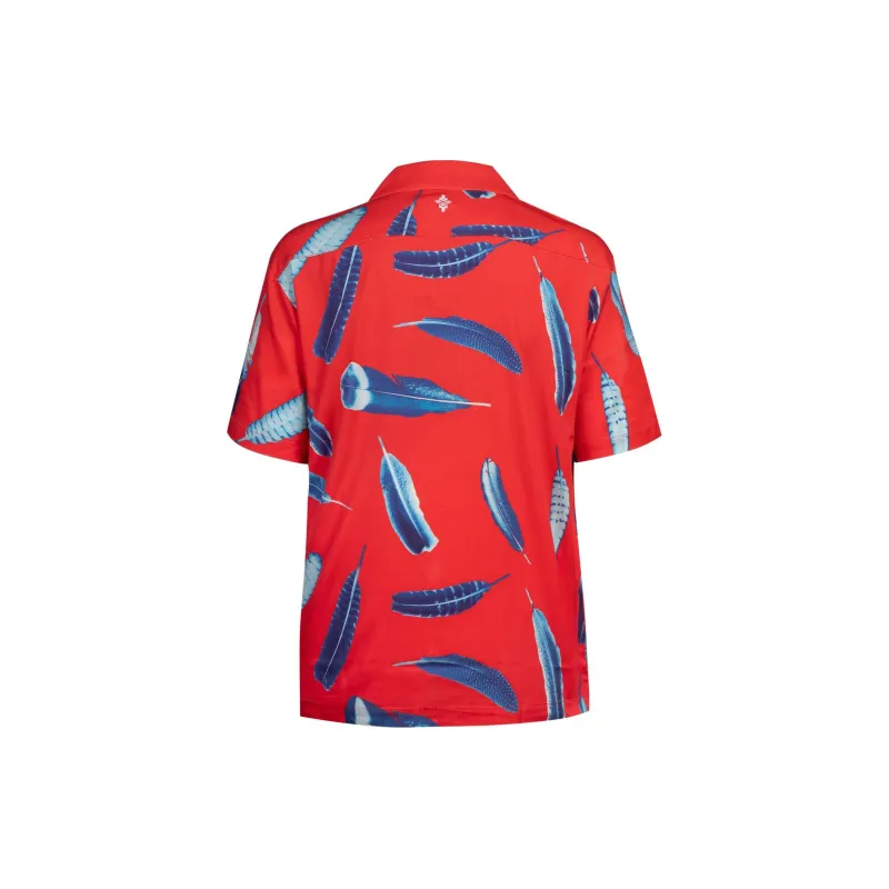 Marcelo Burlon X Arena Feathers-print Shirt-1