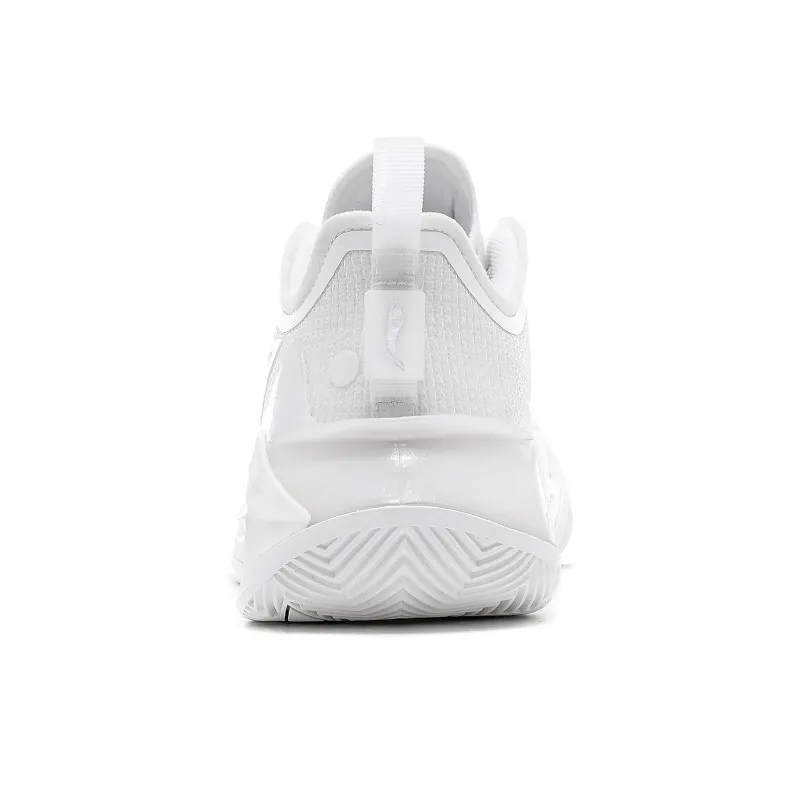 LiNing Liren 3 V2 White Pearl Cushioned Slip Resistant Abrasion Resistant Low Top Basketball Shoes Unisex Mist White-5