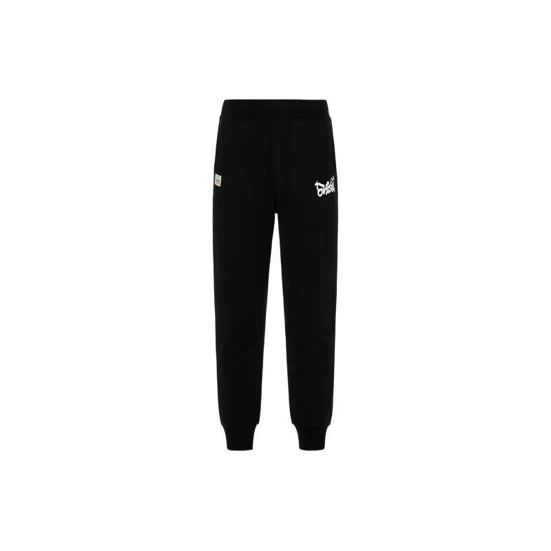 EVISU Knitted Sweatpants Men's Black-1