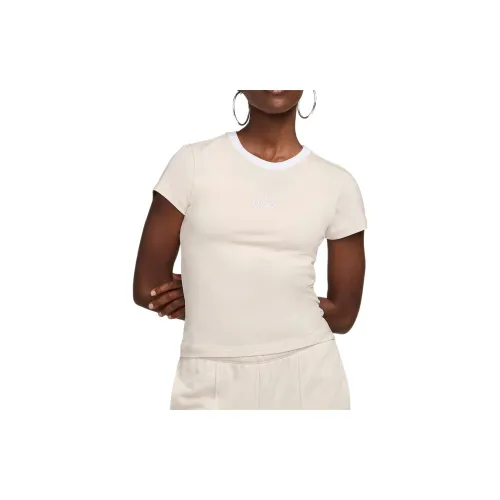 Nike T-Shirts Women's Light Mineral Wood Brown/White/Light Mineral Wood Brown