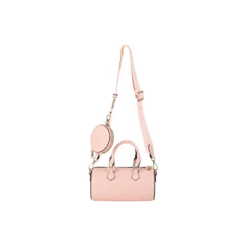 MINIONS Imitation Leather Girlish Heart Small Round Bag One Shoulder Handbag Small Size Unisex Pink