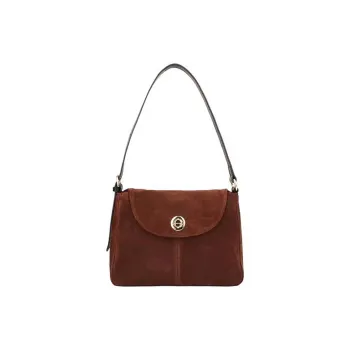 DALO Woolen Shoulder Bag, Tote, Crossbody Bag Women's Burgundy/Olive Green