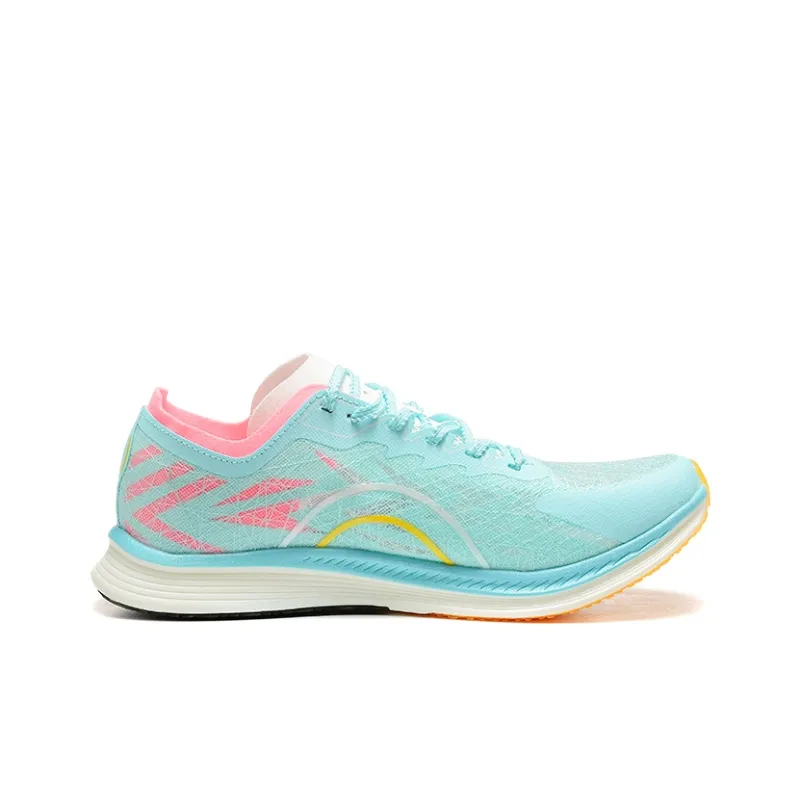 DUANGOU Running Shoes Unisex Low Top Pink Green/Blue Yellow-2