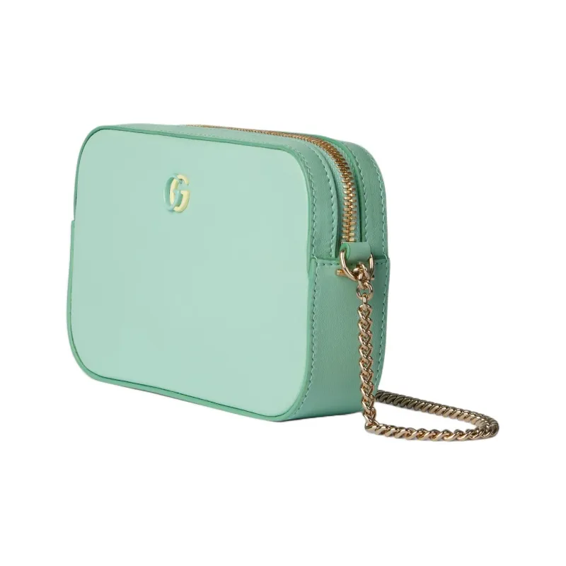 GUCCI GG Marmont Leather Crossbody Bag, Shoulder Bag Extra Mini Women's Light Green-1