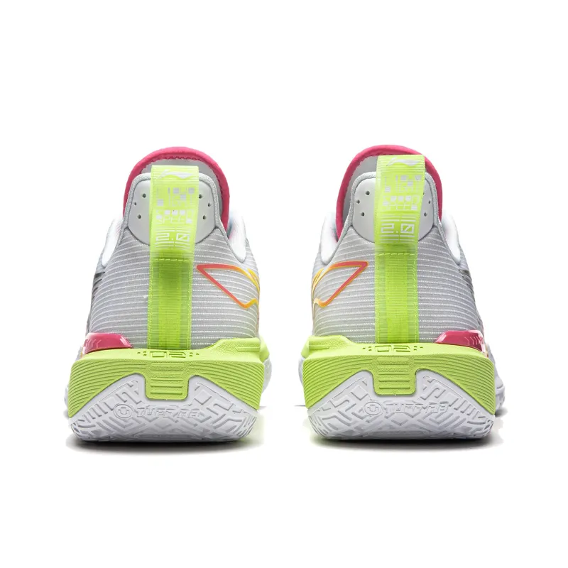 LiNing Speed 2.0 Low-Top Basketball Shoes Men's White Black Red-5