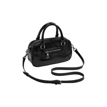 Marino Orlandi Cow Leather Handbag Regular Women's Black/Silver