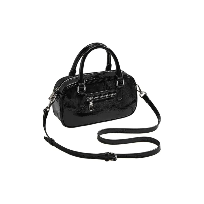 Marino Orlandi Cow Leather Handbag Regular Women's Black/Silver-0