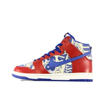 Nike Dunk High Ltd Newspaper Pack Red White Blue
