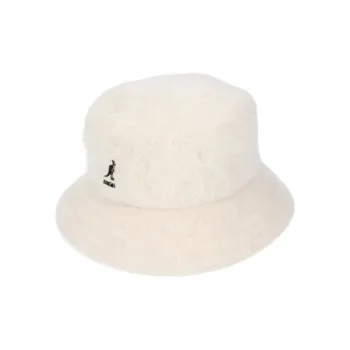 KANGOL Wool Modified Acrylic Nylon Bucket Hats Unisex White