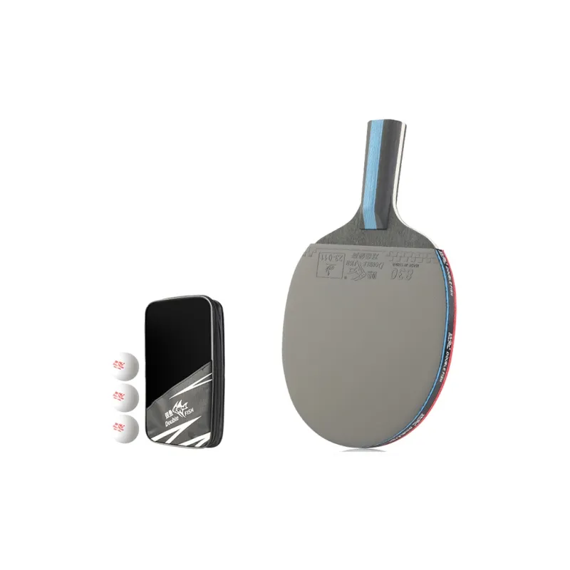 DOUBLEFISH Ping Pong Paddles Unisex All Wood Red-6