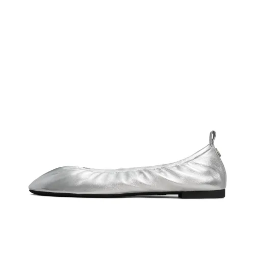 TORY BURCH Eddie Casual Single Shoes Women's Silver