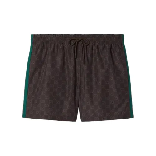 GUCCI Swimming Shorts Men Brown