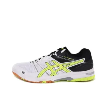 Asics Gel-Rocket 7 Wear-Resistant Low-Top Running Shoes Men's White Black
