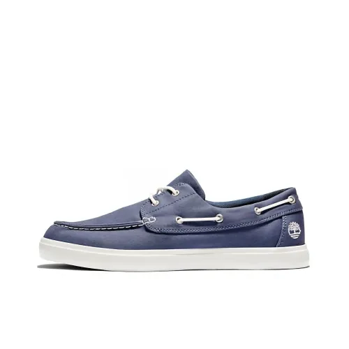 Timberland Seneca Bay Mixed Media Boat Shoes 'Navy'
