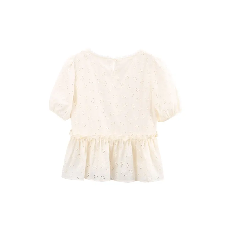 A Paradise For Awakening Shirt Women's Beige-1