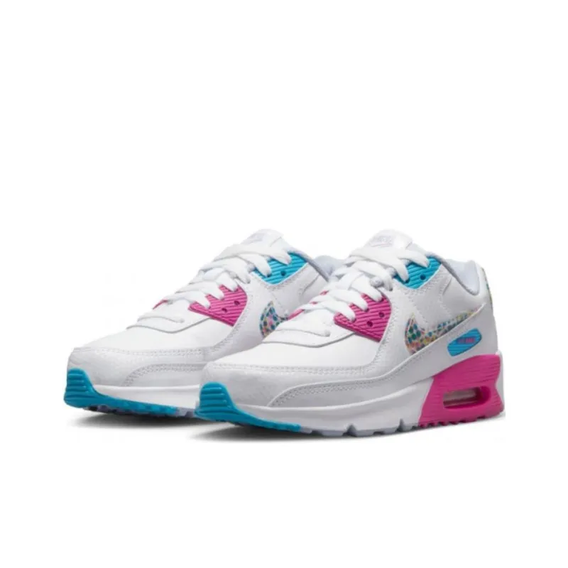 Nike Air Max 90 Leather SE GS 'Bright Colors!'-2