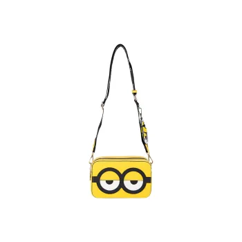 MINIONS PU Leather Flat Small Square Bag Shoulder Bag Unisex