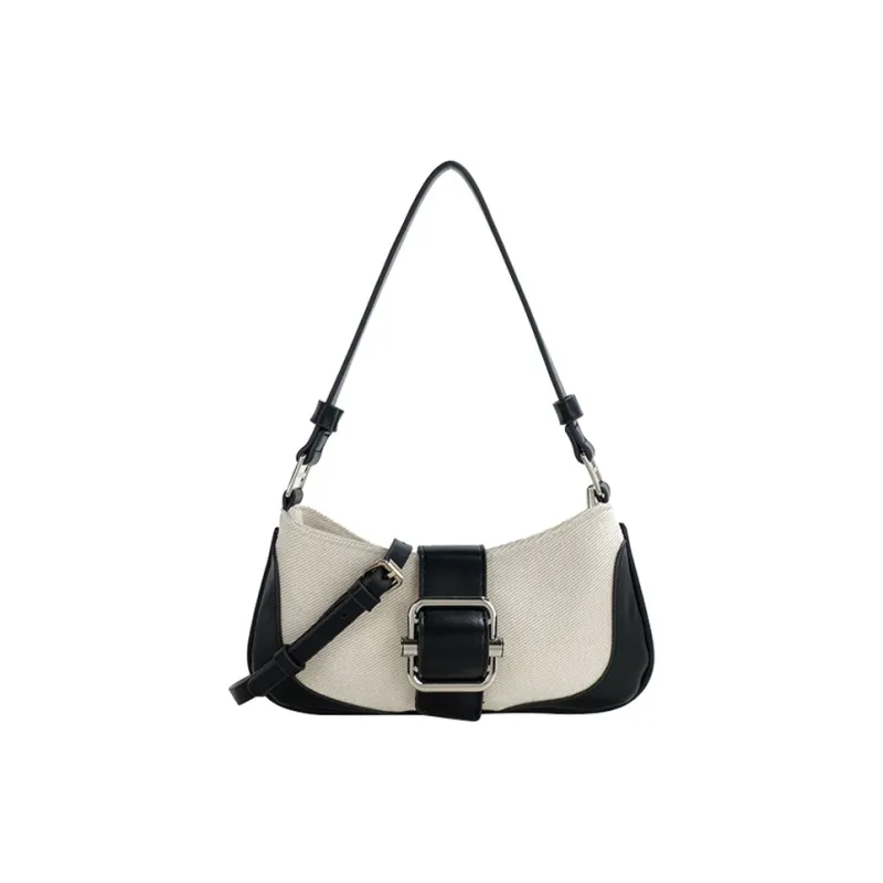 Jade En Plus PU Baguette Bag Crossbody Bag Shoulder Bag Regular Women's Black/Blue-1
