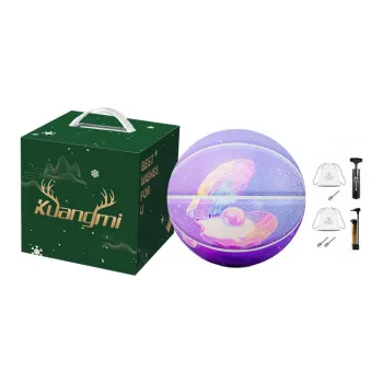 Kuangmi Dream Series Microfiber Leather Basketball Purple Size 7 Ball Training Unisex