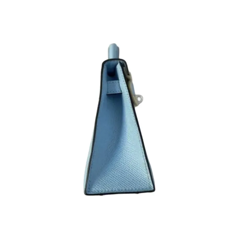 HERMES Mini Kelly Generation 1 Epsom Leather Shoulder Bag Crossbody Bag Handbag Women's D2 NEW BLEU JEAN Denim Blue-1