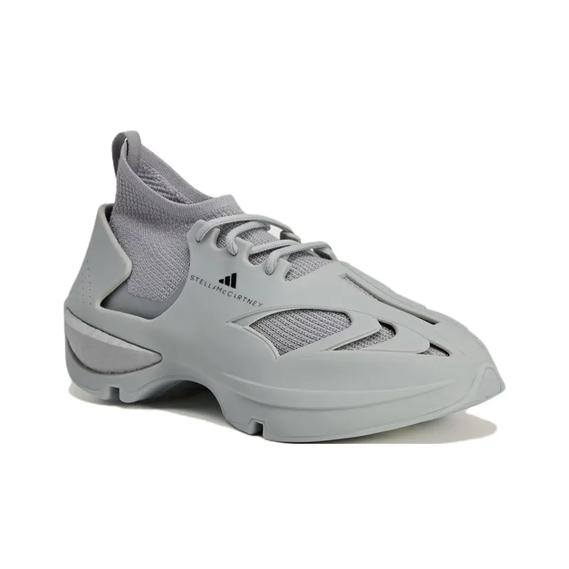 Adidas Stella McCartney Anti Slip Wear Resistant Low Top Casual Shoes Unisex Gray Black-2