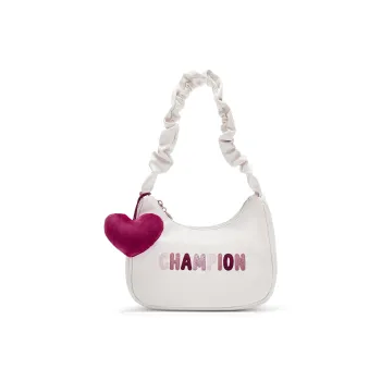Champion Fabric Synthetic Leather Shoulder Bag Small Size Unisex Pink/Dark Gray/Dark Brown/Silver/Black