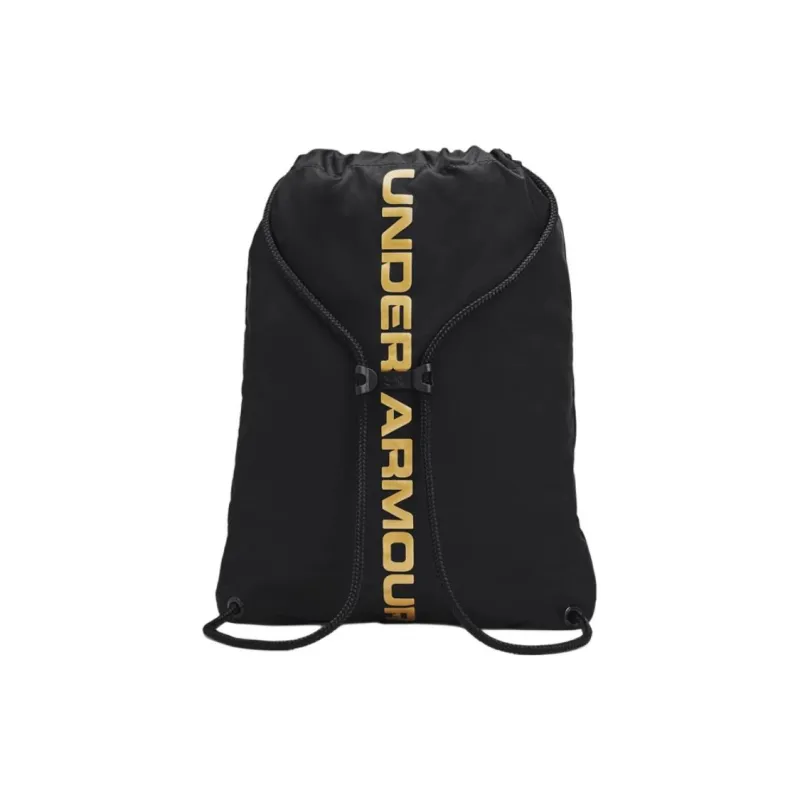 Under Armour Polyester Backpack Regular Unisex Black & Metal Gold-1