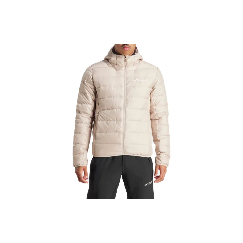 Adidas TERREX MULTI LIGHT DOWN HOODED JACKET Jackets Coats Men's Beige-3