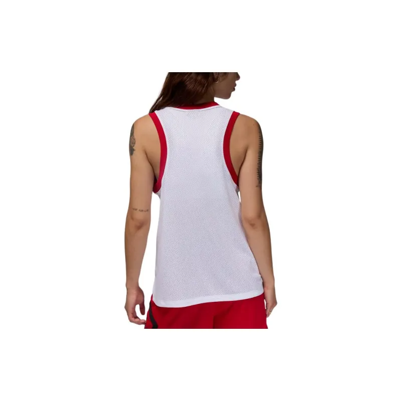 Jordan Tank Tops Women's White/Sports Red-1