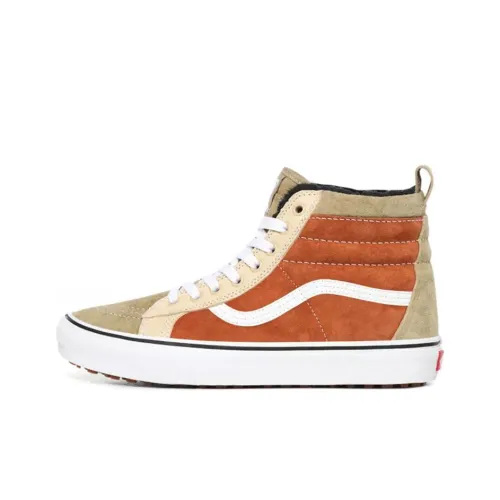 Vans SK8 Skateboard Shoes Unisex High-Top Brown/Gray