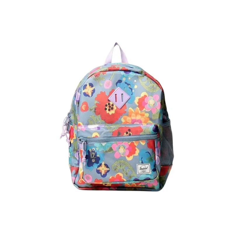 Herschel Recycled Fabric Backpack Unisex Paper Flower Fade Denim Blue-0
