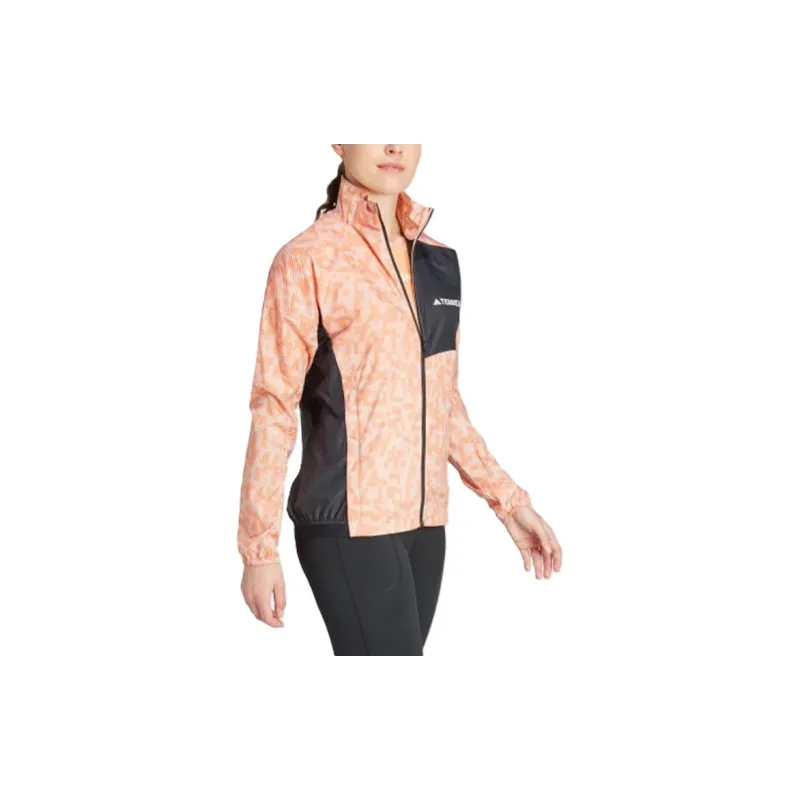 Adidas Terrex Trail Running Wind Jacket Jackets Coats Women's Light Purple-2