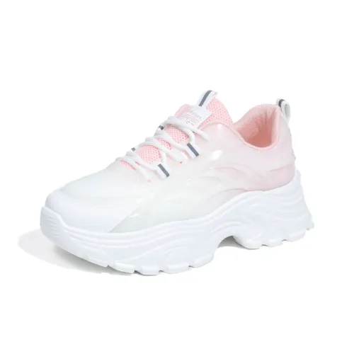 LISATANG Breathable Lightweight Low-Top Chunky Sneakers Women's