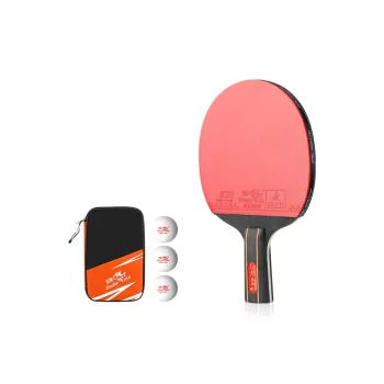 DOUBLEFISH Ping Pong Paddles Unisex All Wood Red