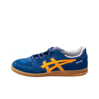 COMME Des GARÇONS Homme Deux x Asics Skyhand Slip-Resistant Low-Top Skateboard Shoes Men's Blue Yellow