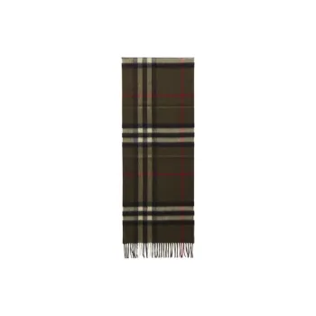 Burberry Vintage Checked Fringed Scarf