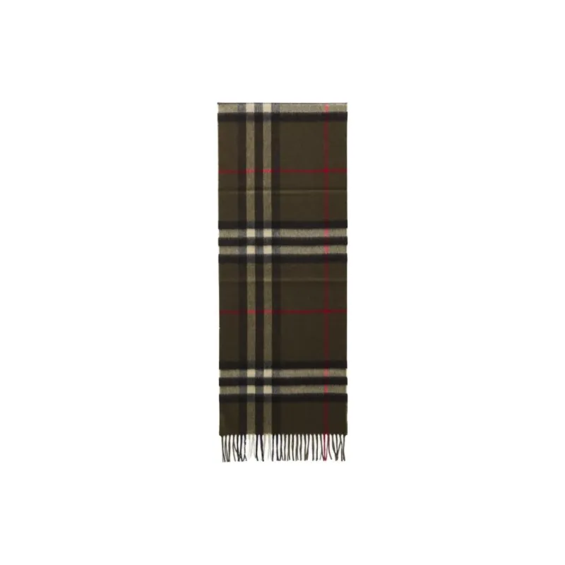 Burberry Vintage Checked Fringed Scarf-0