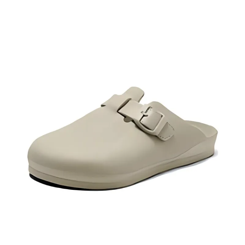 Skechers Quiet Quick Dry Slide Slippers Men's Gray White-3